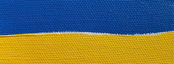 Bild in den Farben der ukrainischen Flagge